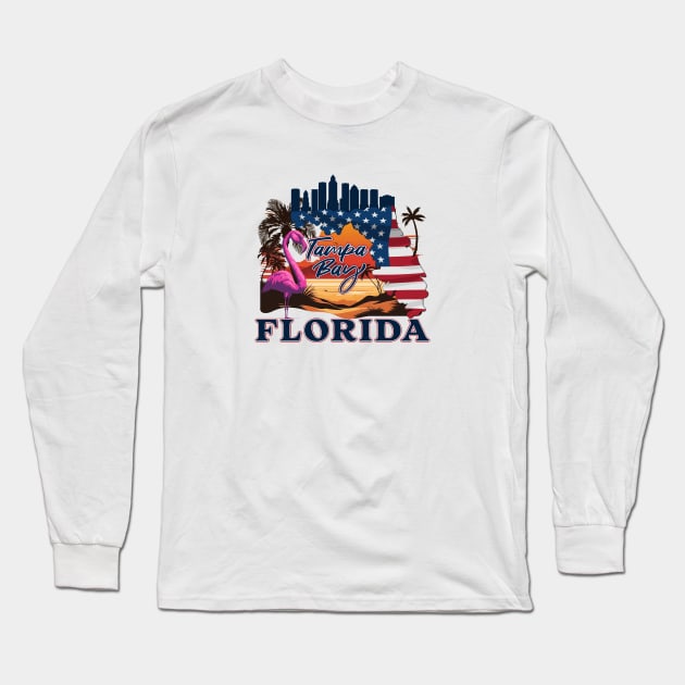 Tampa Bay Florida Long Sleeve T-Shirt by Place Heritages